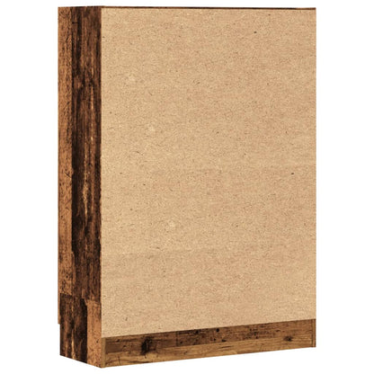 Book Cabinet Old Wood 82,5x30,5x115 cm Engineered Wood