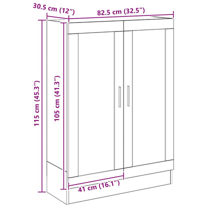 Book Cabinet Artisan Oak 82,5x30,5x115 cm Engineered Wood