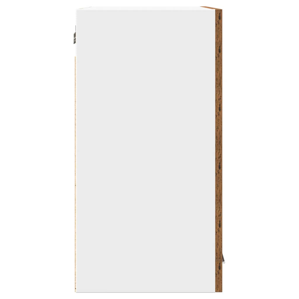 Kitchen Wall Cabinet Lyon with Glass Door Old Wood 60x31x60 cm