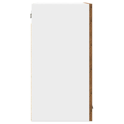 Kitchen Wall Cabinet Lyon with Glass Door Old Wood 60x31x60 cm