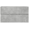 Bathroom Hanging Cabinet Concrete Grey 80x38.5x45 cm Engineered Wood