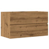 Bathroom Hanging Cabinet Artisian Oak 80x38.5x45 cm Engineered Wood