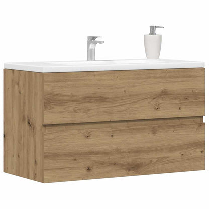 Sink Cabinet Artisian Oak 90x38.5x45 cm Engineered Wood