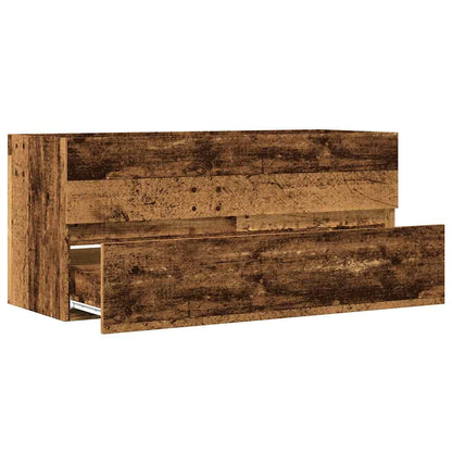 Sink Cabinet Old Wood 100x38.5x45 cm Engineered Wood