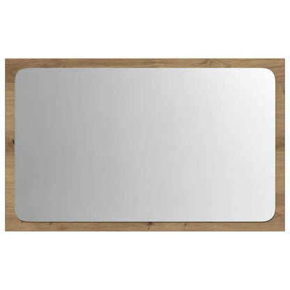 Bathroom Mirror with LED Light Artisan Oak 60x8.5x38 cm