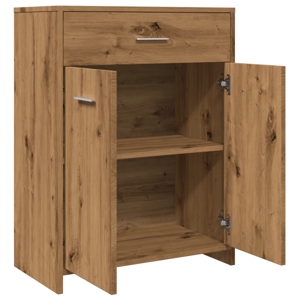 Bathroom Cabinet Artisan Oak 60x33x80 cm Engineered Wood