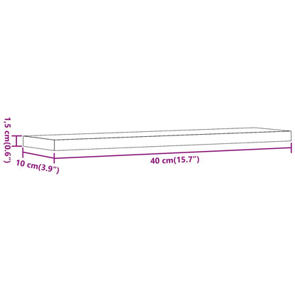 Wall Shelves 4 pcs Artisan Oak 40x10x1.5 cm Engineered Wood