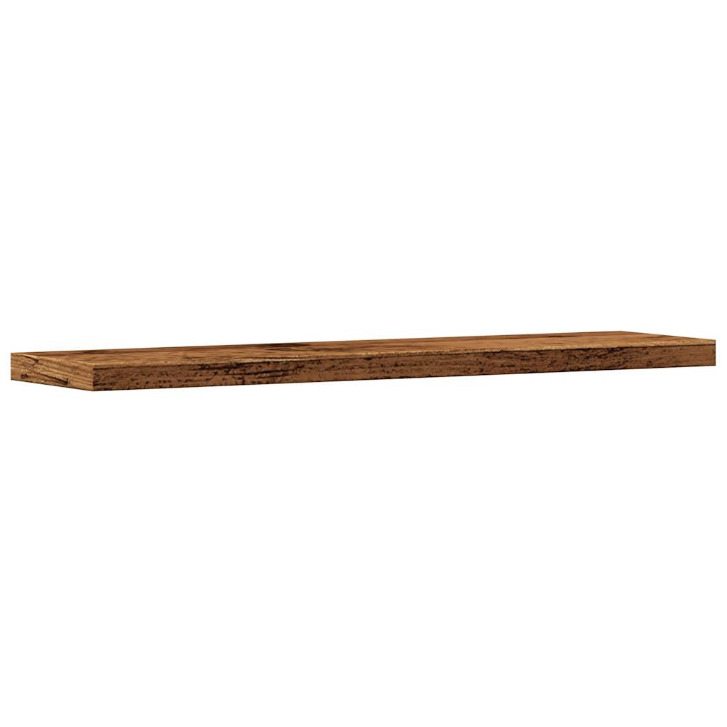 Wall Shelves 4 pcs Old Wood 40x20x1.5 cm Engineered Wood