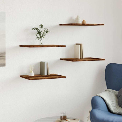 Bookshelf Boards 4 pcs Old Wood 40x30x1,5 cm Engineered Wood