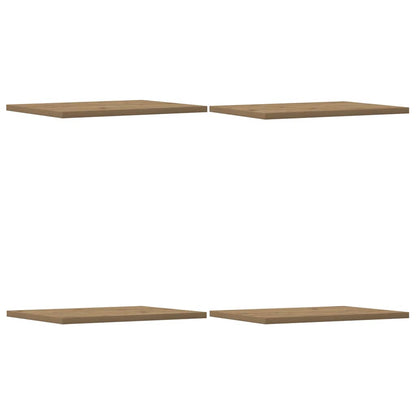 Bookshelf Boards 4 pcs Artisan Oak 40x30x1,5 cm Engineered Wood
