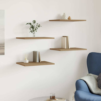 Bookshelf Boards 4 pcs Artisan Oak 40x30x1,5 cm Engineered Wood