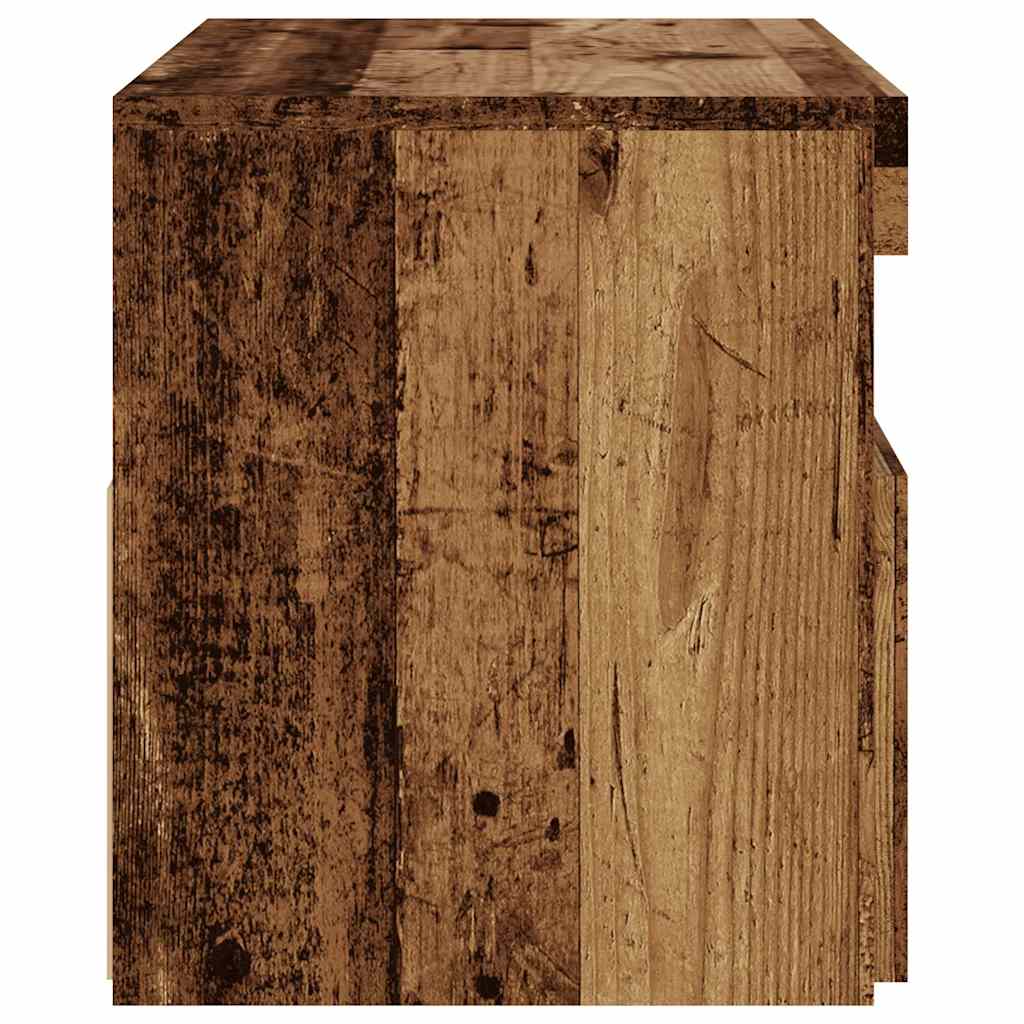 TV Cabinets with LED Lights 2 pcs Old Wood Engineered Wood