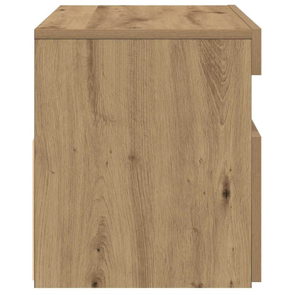 TV Cabinets with LED Lights 2 pcs Artisan Oak Engineered Wood