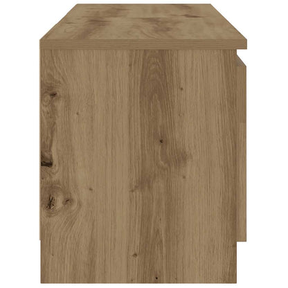 TV Cabinet with LED Lights Artisian Oak 120x30x36 cm Engineered Wood