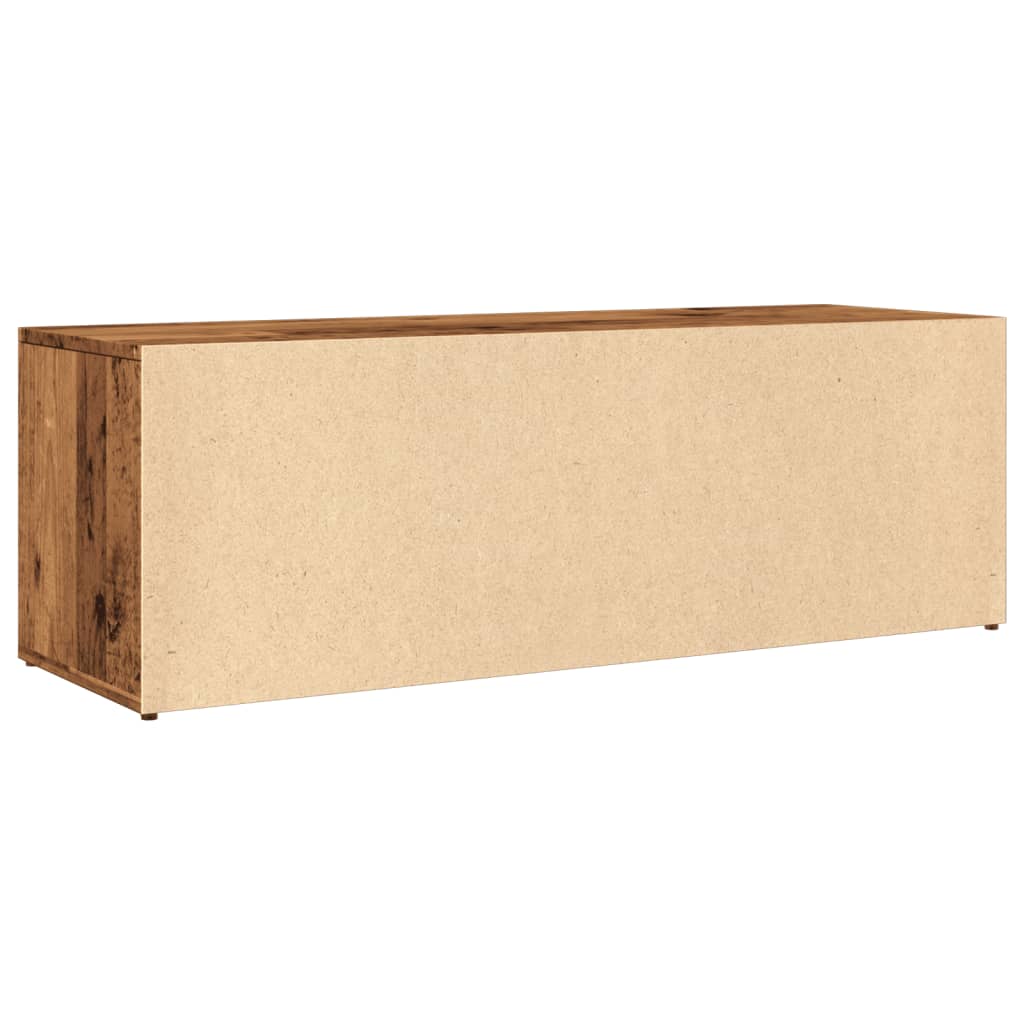 Shoe Storage Bench Old Wood 105x35x35 cm Engineered Wood