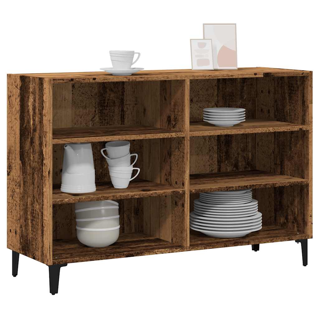 Sideboard Old Wood 103.5x35x70 cm Engineered Wood