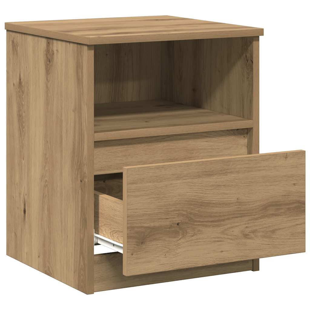 Bedside Cabinet Artisan Oak 40x40x50 cm Engineered Wood