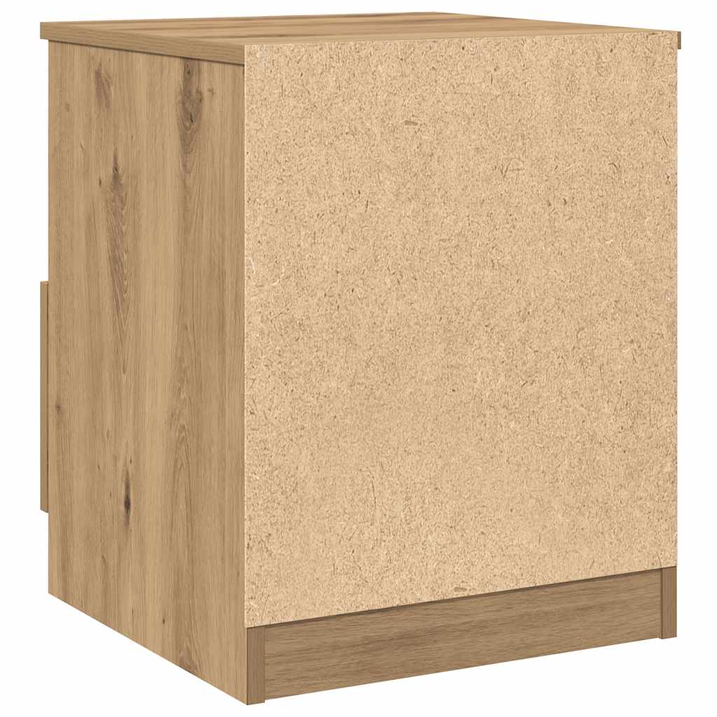 Bedside Cabinets 2 pcs Artisan Oak 40x40x50 cm Engineered Wood