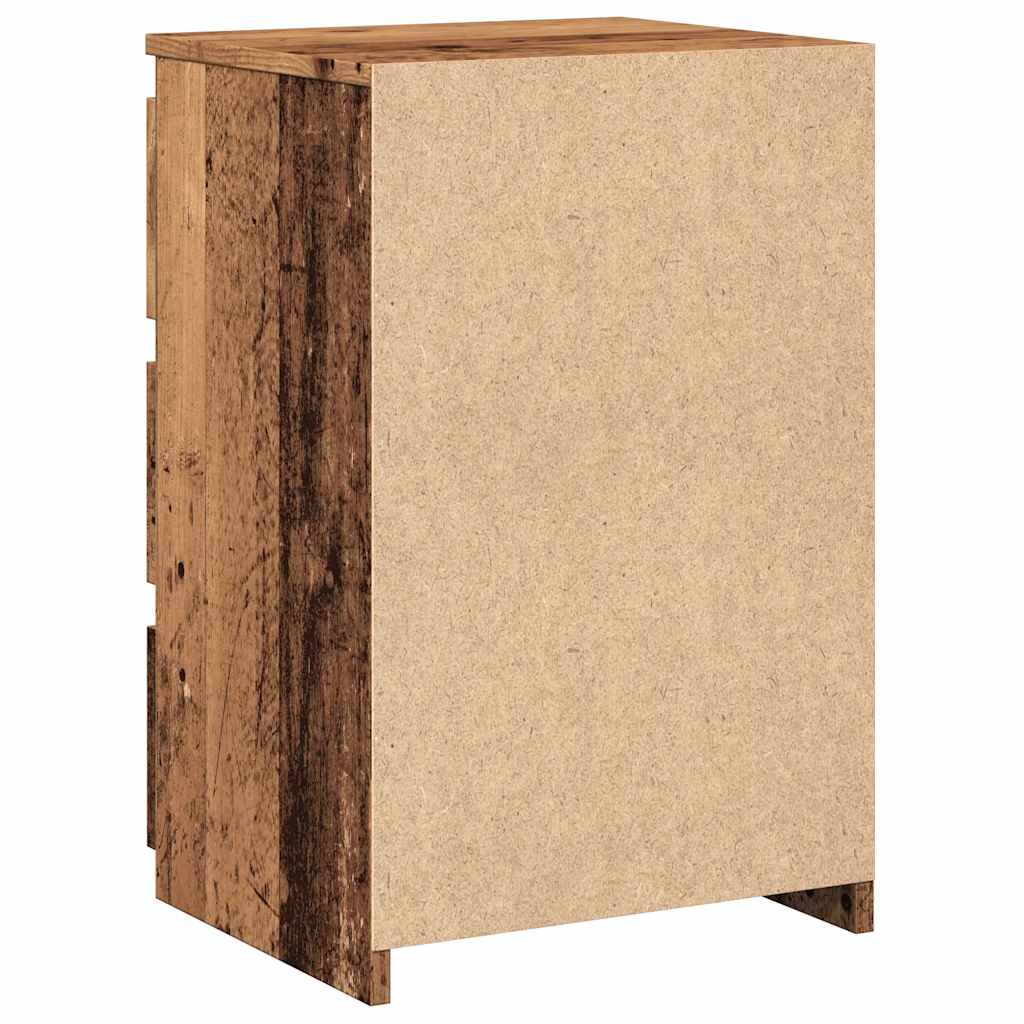 Bedside Cabinet Old Wood 40x35x62.5 cm Engineered Wood