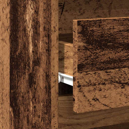 Bedside Cabinet Old Wood 40x35x62.5 cm Engineered Wood