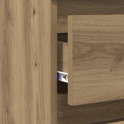 Bedside Cabinets 2 pcs Artisan Oak 40x35x62.5 cm Engineered Wood
