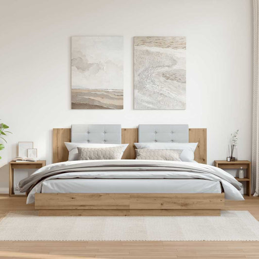 Bedside Cabinets 2 pcs Artisan Oak 40x30x40 cm Engineered Wood