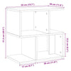 Bedside Cabinet Artisan Oak 50x30x51.5 cm Engineered Wood