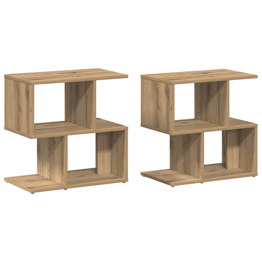 Bedside Cabinets 2 pcs Artisan Oak 50x30x51,5 cm Engineered Wood