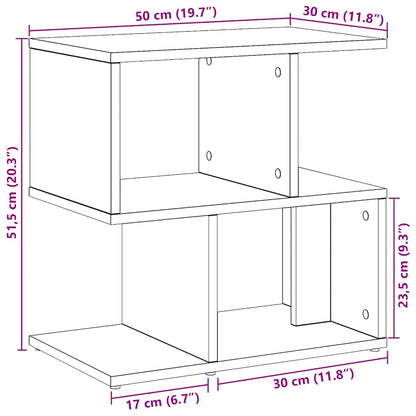 Bedside Cabinets 2 pcs Artisan Oak 50x30x51,5 cm Engineered Wood