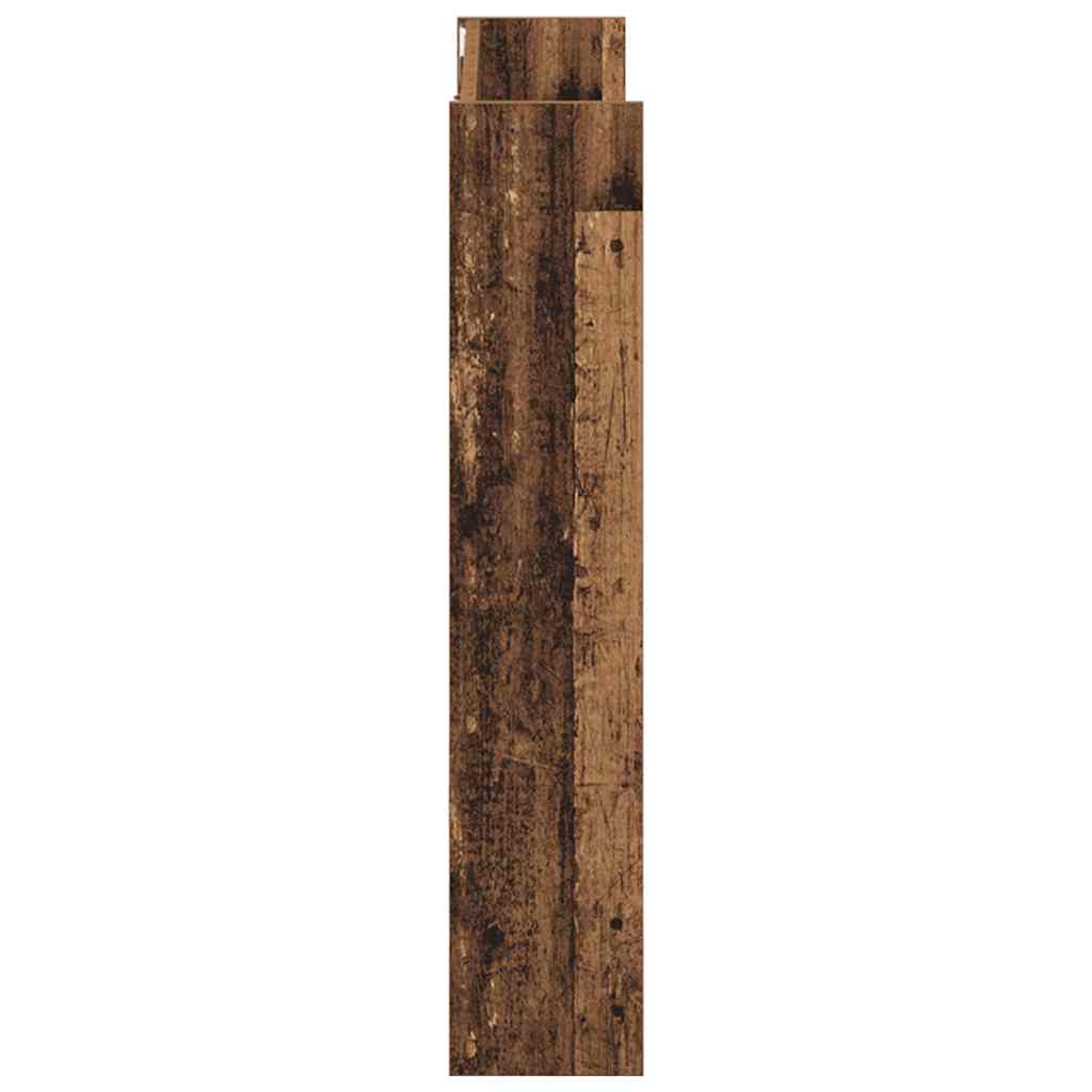 Wall Shoe Cabinet Old Wood 80x18x90 cm Engineered Wood