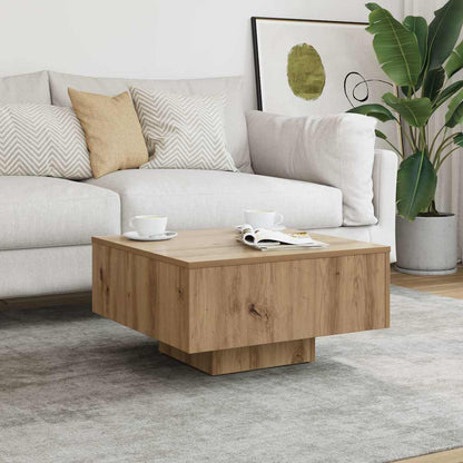 Coffee Table Artisan Oak 60x60x31.5 cm Engineered Wood