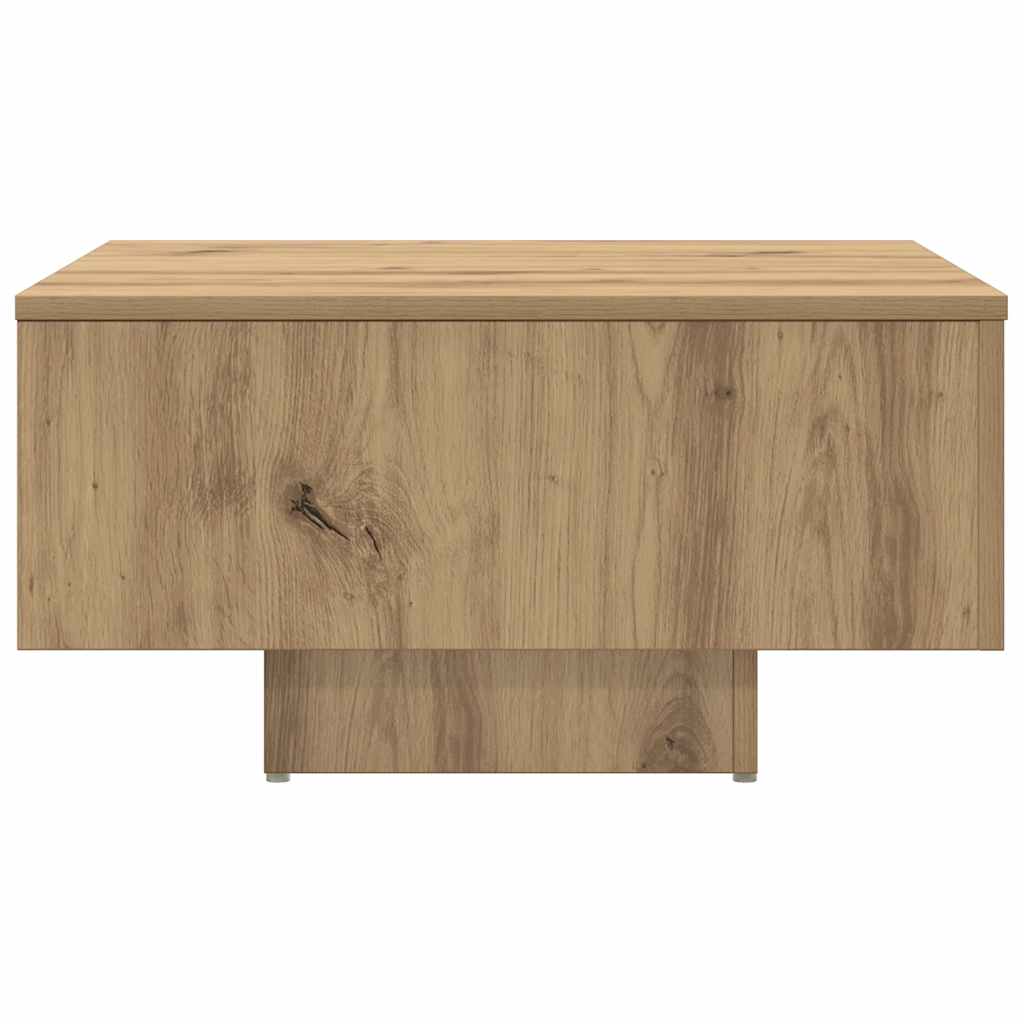 Coffee Table Artisan Oak 60x60x31.5 cm Engineered Wood