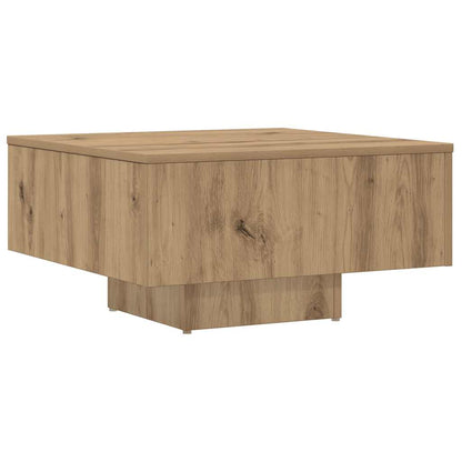 Coffee Table Artisan Oak 60x60x31.5 cm Engineered Wood