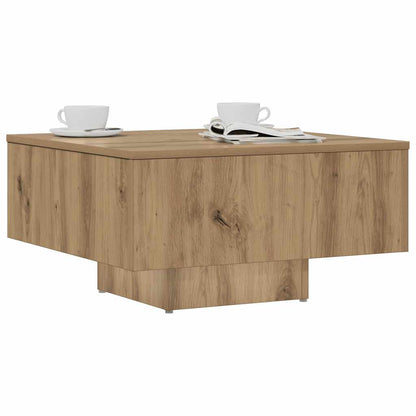Coffee Table Artisan Oak 60x60x31.5 cm Engineered Wood