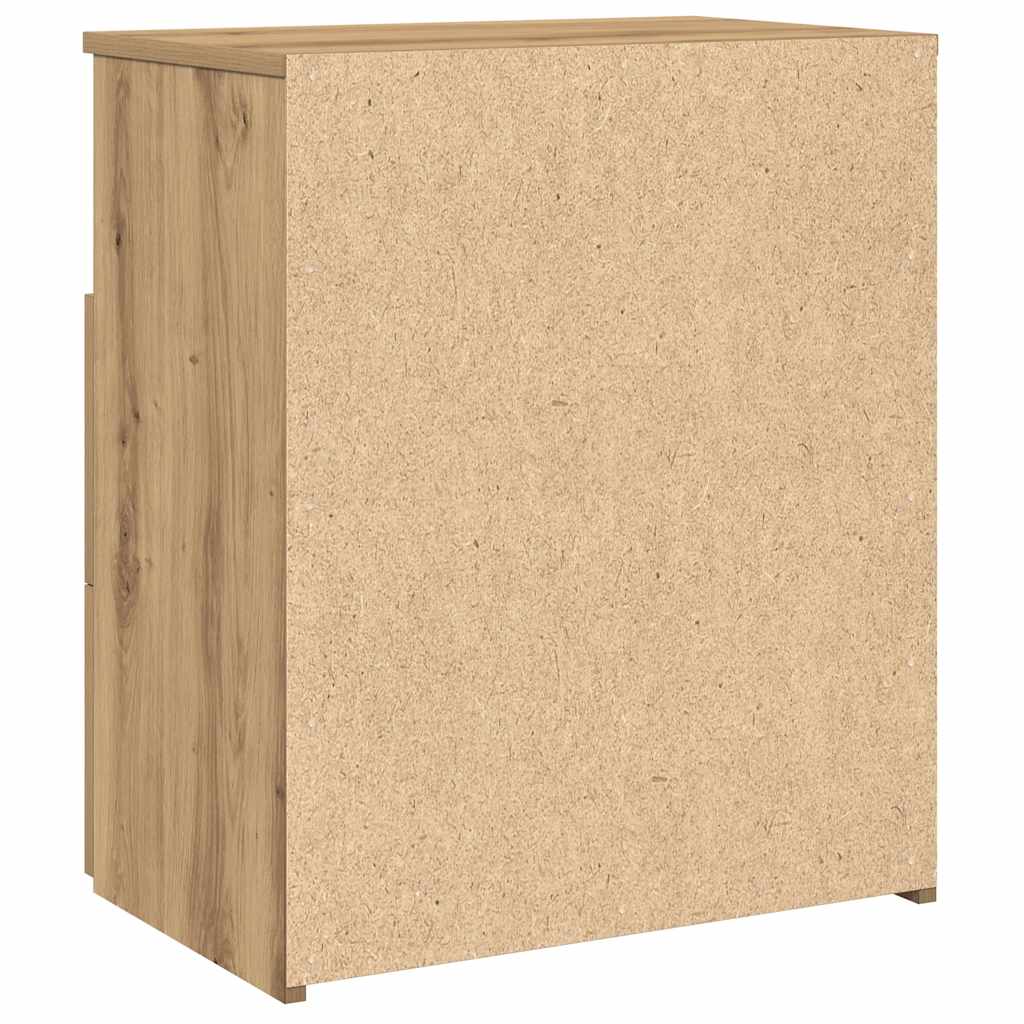 Bedside Cabinet Artisan Oak 50x32x60cm Engineered Wood