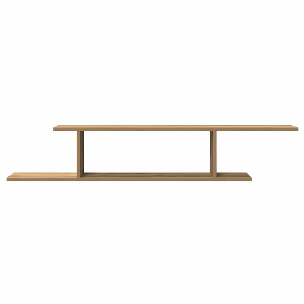 Wall-Mounted TV Shelf Artisan Oak 125x18x23 cm Engineered Wood