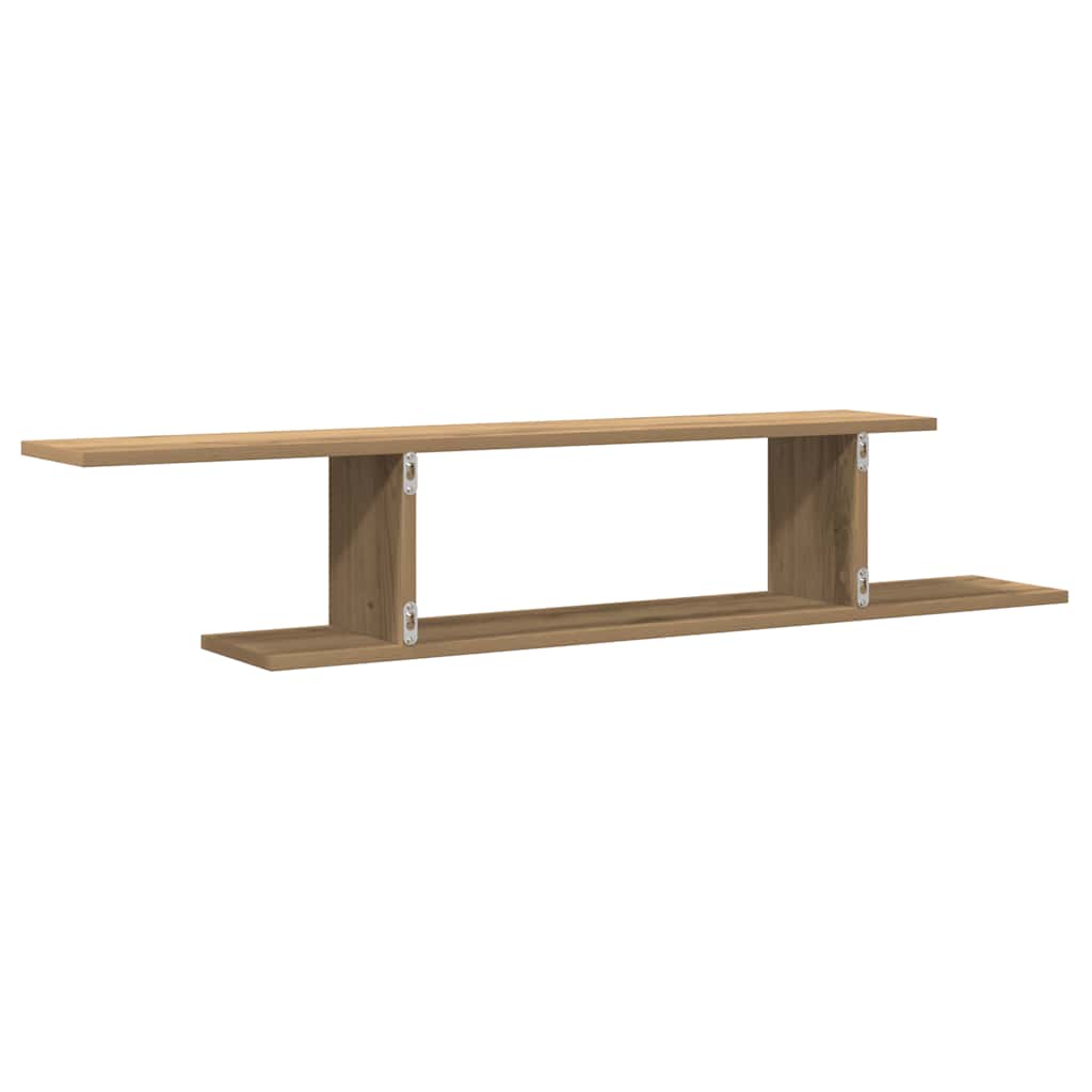 Wall-Mounted TV Shelf Artisan Oak 125x18x23 cm Engineered Wood