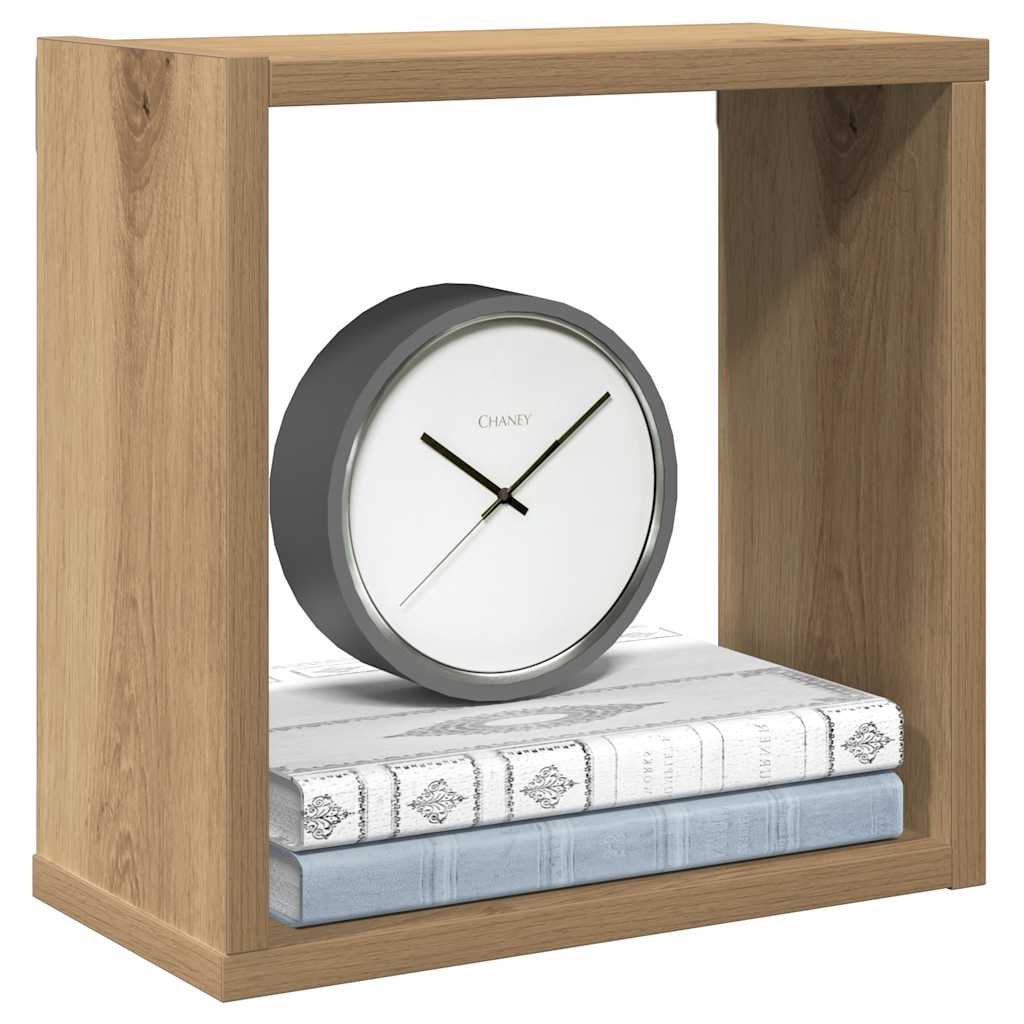 Wall Cube Shelves 6 pcs Artisan Oak 30x15x30 cm Engineered Wood