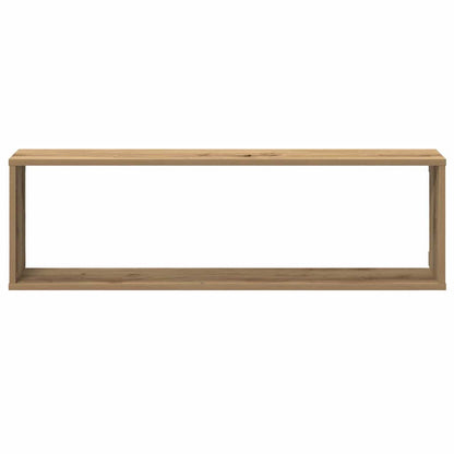 Wall Cube Shelves 4 pcs Artisan Oak 100x15x30 cm Engineered Wood