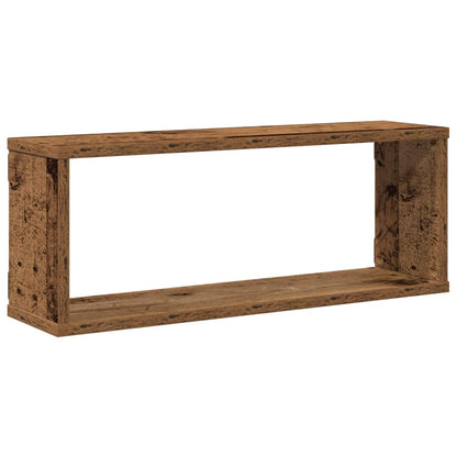 Wall Cube Shelves 4 pcs Old Wood 60x15x23 cm Engineered Wood