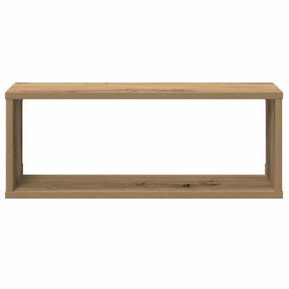 Wall Cube Shelves 2 pcs Artisan Oak 60x15x23 cm Engineered Wood