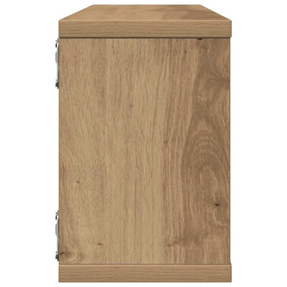 Wall Cube Shelves 4 pcs Artisan Oak 60x15x23 cm Engineered Wood