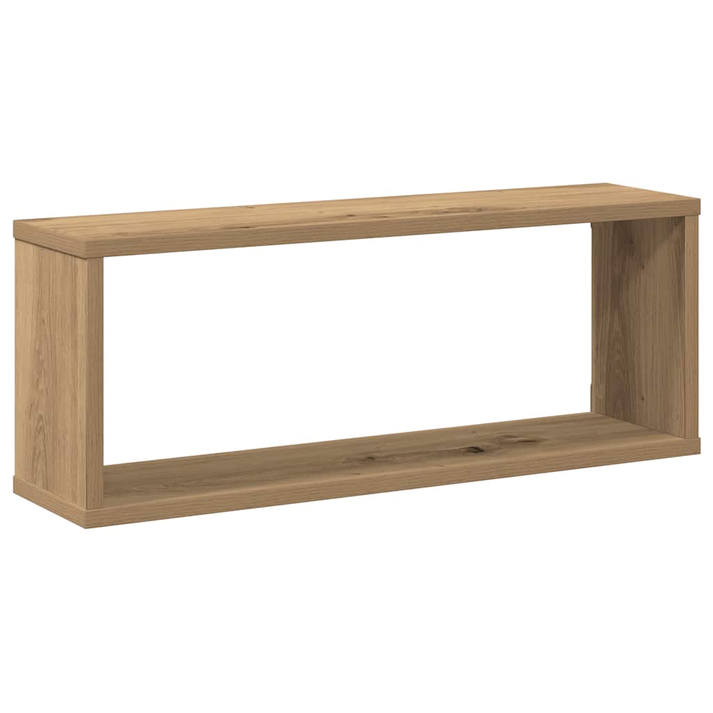 Wall Cube Shelves 6 pcs Artisan Oak 60x15x23 cm Engineered Wood