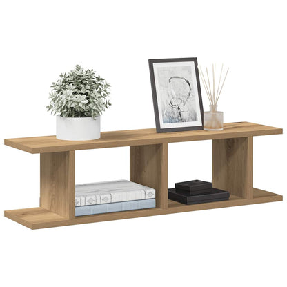 Wall Shelves 2 pcs Artisan Oak 75x18x20 cm Engineered Wood