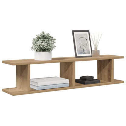 Wall Shelves 2 pcs Artisan Oak 90x18x20 cm Engineered Wood