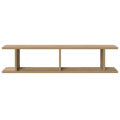 Wall Shelves 2 pcs Artisan Oak 90x18x20 cm Engineered Wood