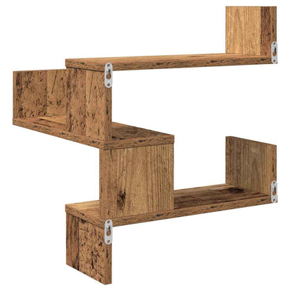 Wall Corner Shelves 2 pcs Old Wood 40x40x49,5 cm Engineered Wood