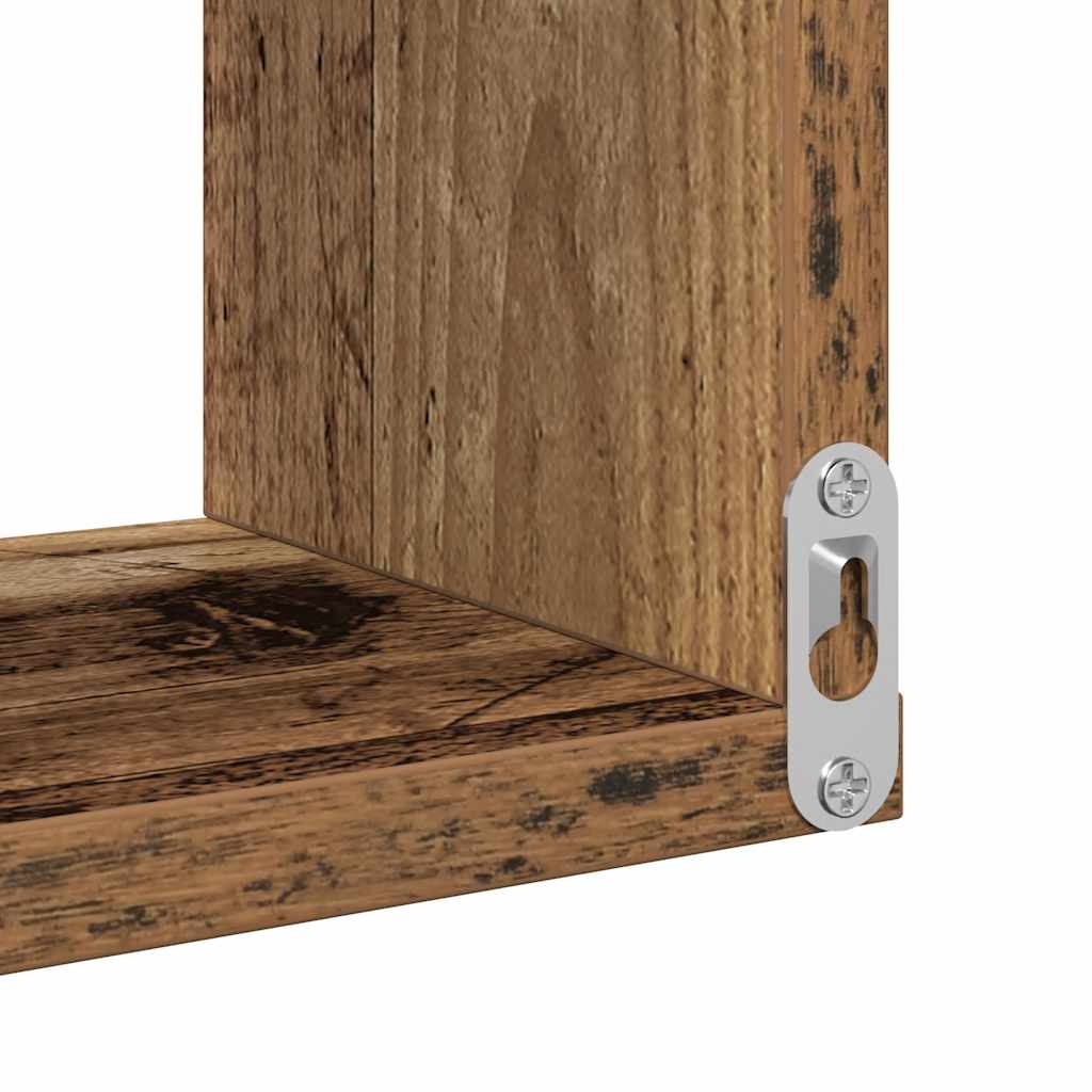 Wall Corner Shelves 2 pcs Old Wood 40x40x49,5 cm Engineered Wood