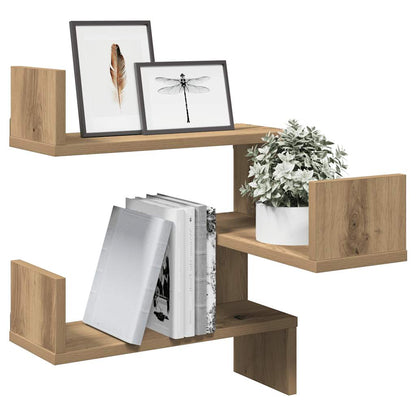 Wall Corner Shelf Artisan Oak 40x40x49,5 cm Engineered Wood