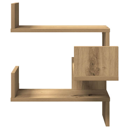Wall Corner Shelves 2 pcs Artisan Oak 40x40x49,5 cm Engineered Wood